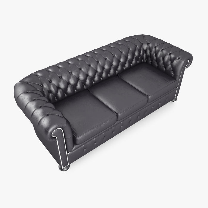 William Blake Sofa Chesterfield Leather 3D Model
