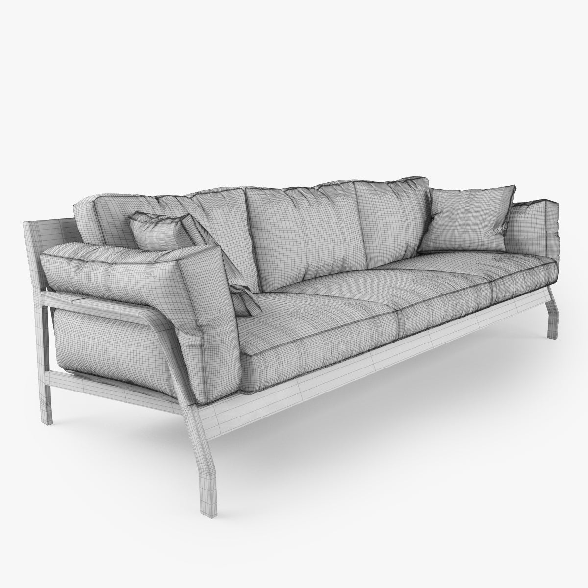 Cassina Eloro Sofa and Armchair 3D Model