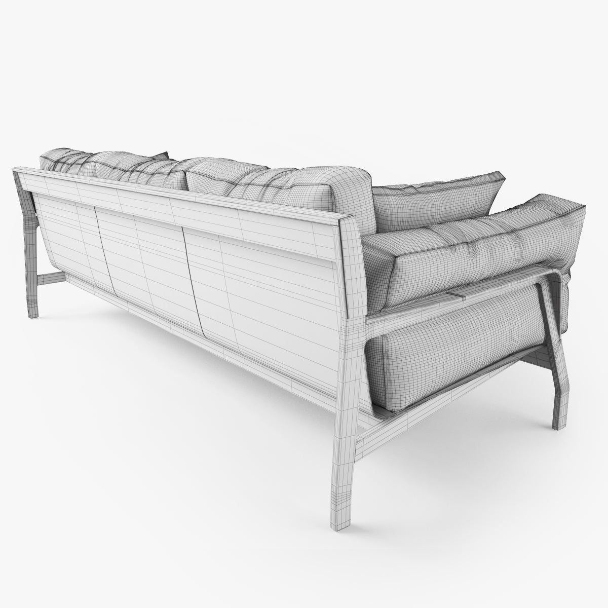 Cassina Eloro Sofa and Armchair 3D Model