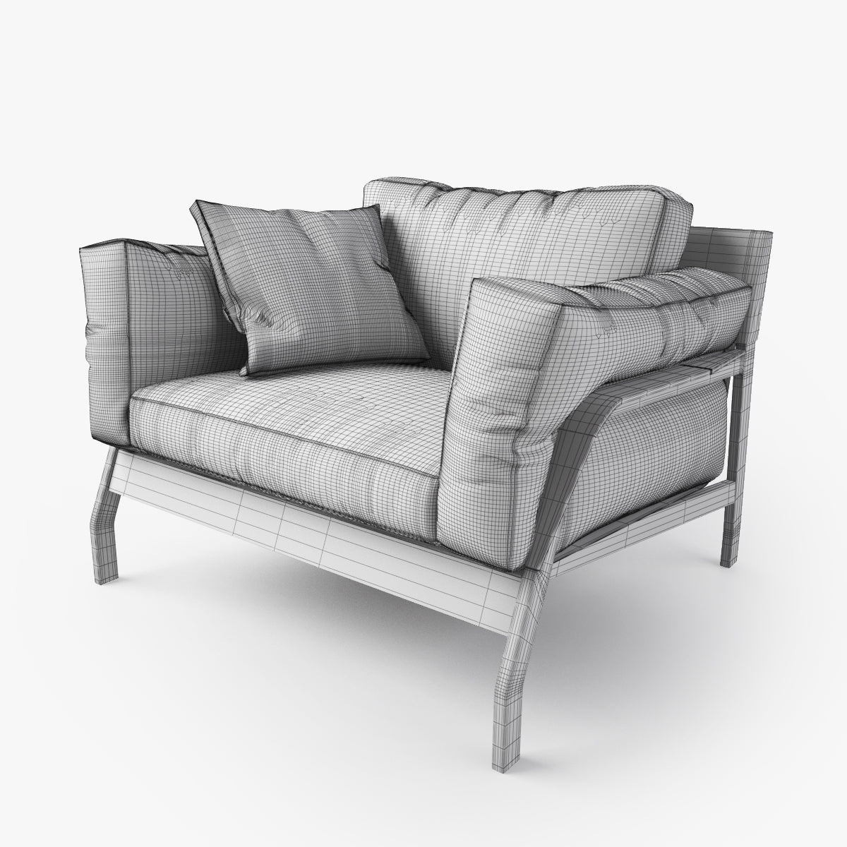 Cassina Eloro Sofa and Armchair 3D Model