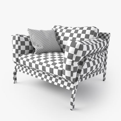 Cassina Eloro Sofa and Armchair 3D Model