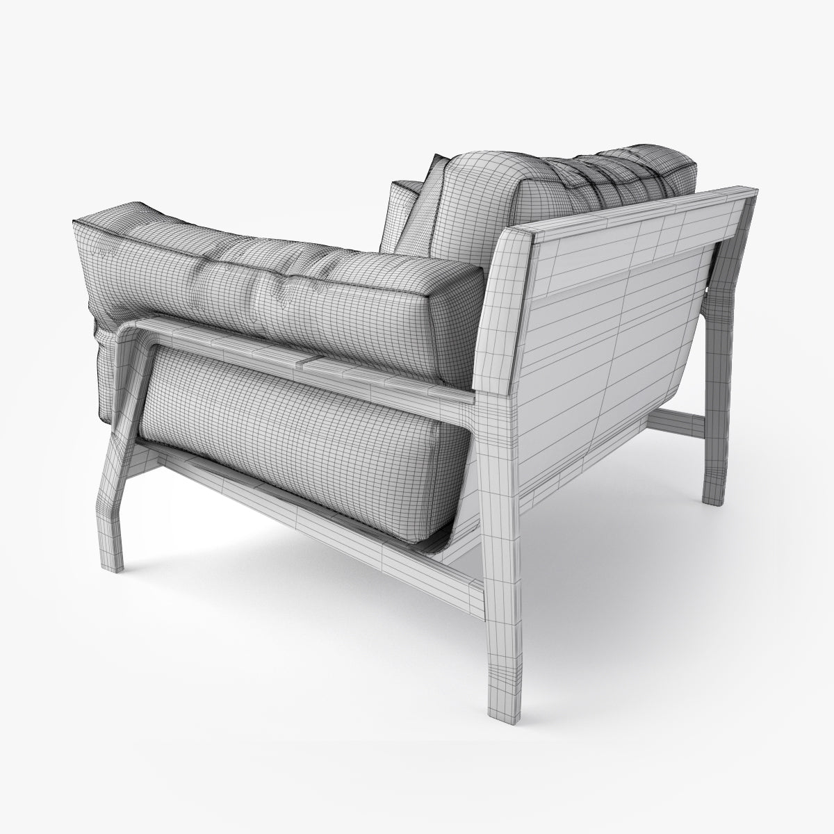 Cassina Eloro Sofa and Armchair 3D Model