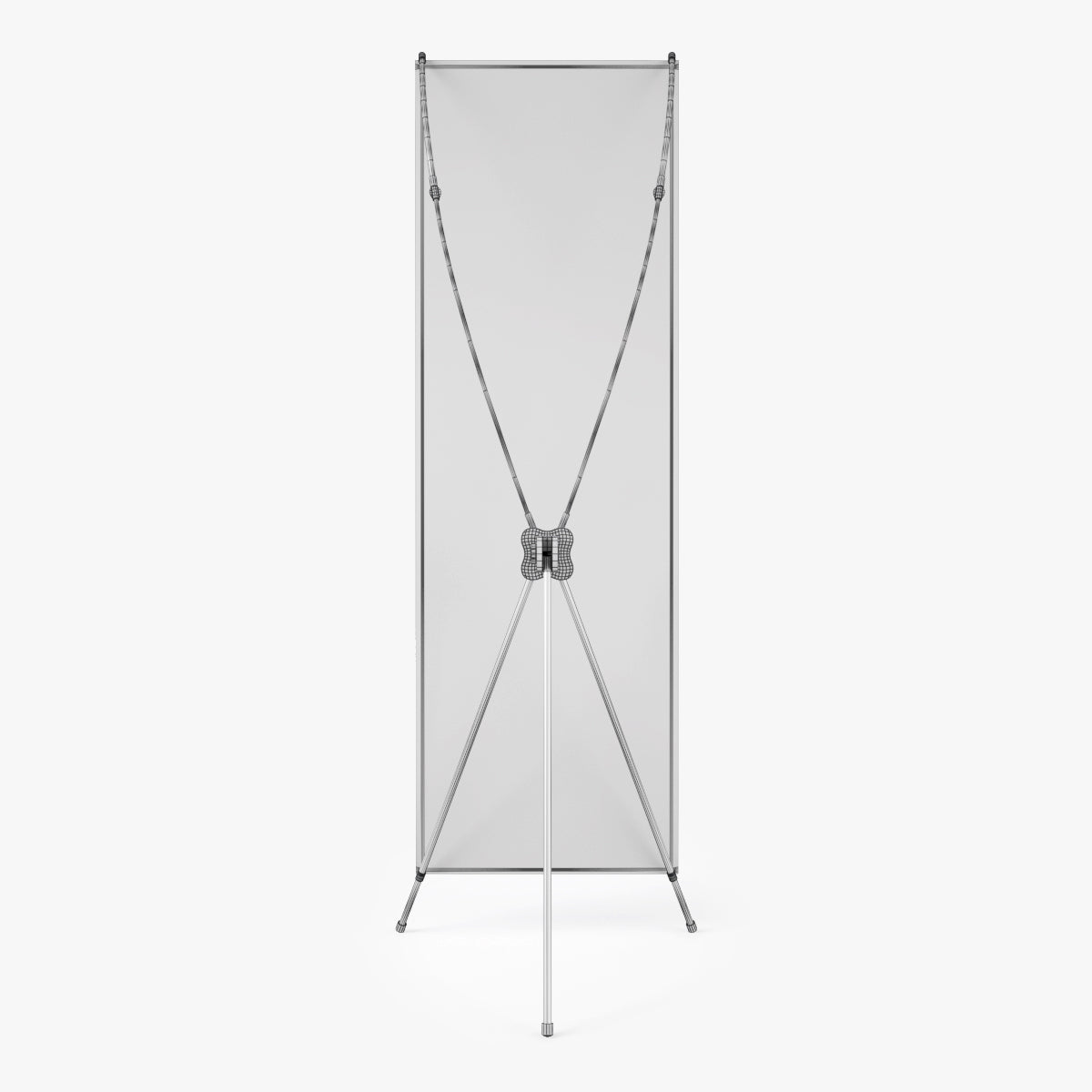 X Banner Stand 3D Model