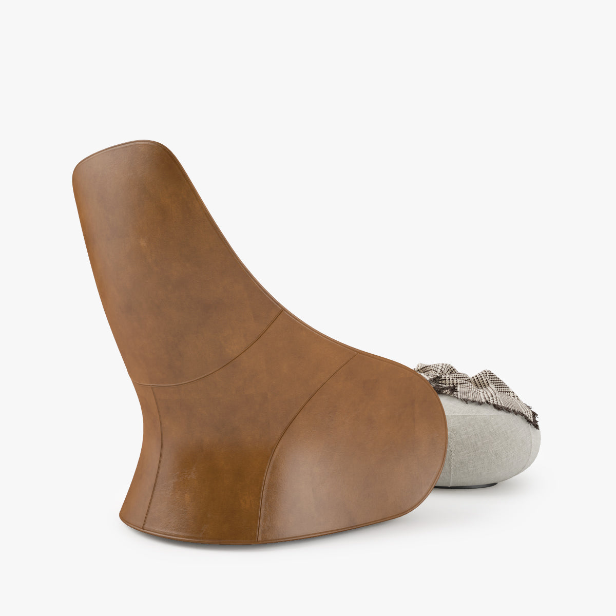 Zanotta Derby Armchair and Pouf 3D Model