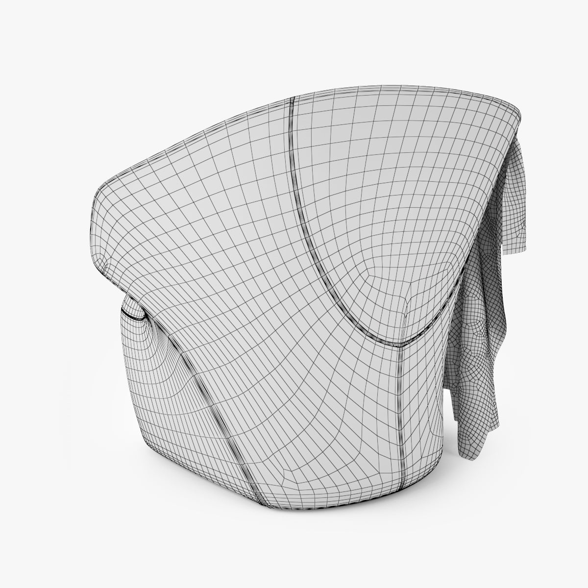 Zanotta Arom Armchair 3D Model