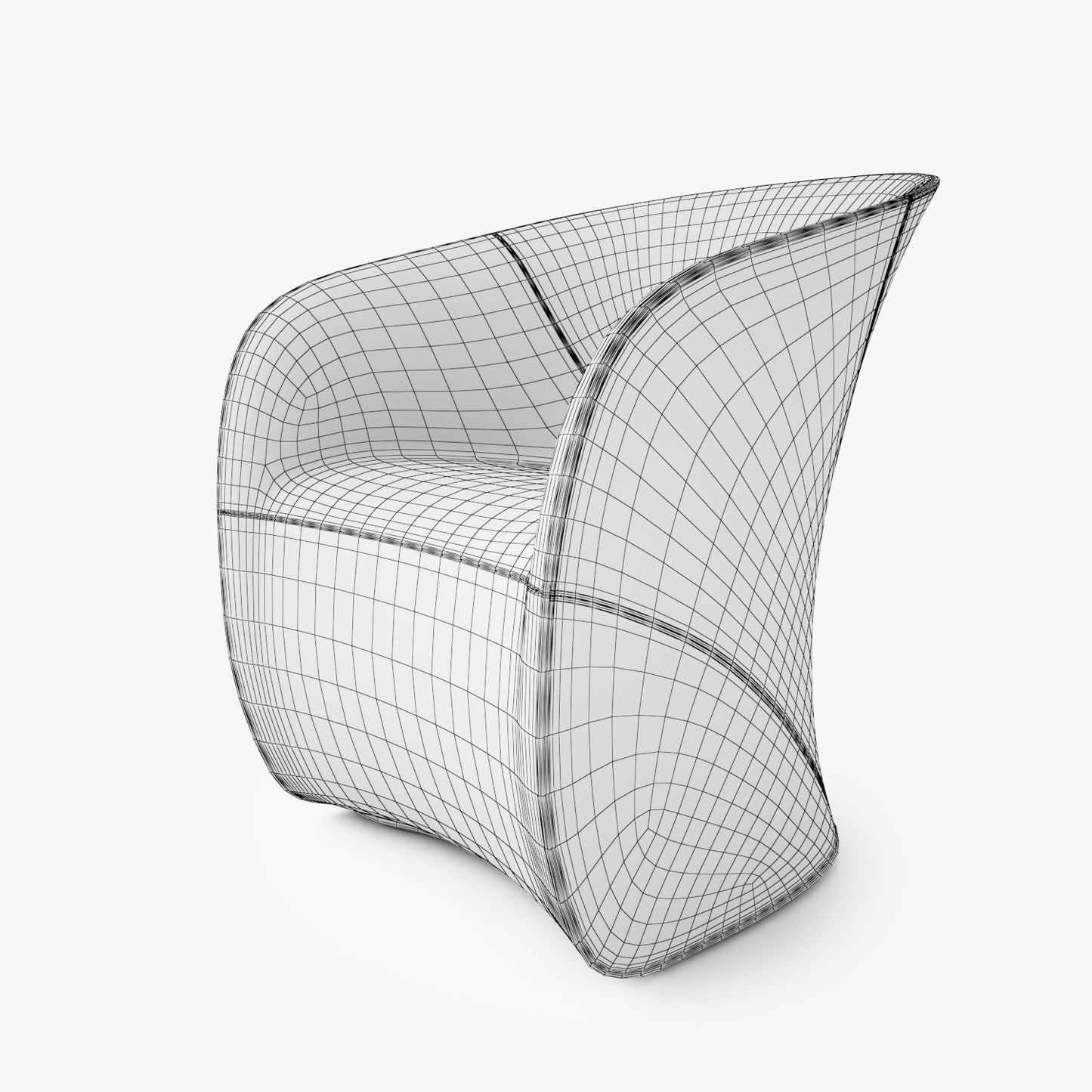 FREE Zanotta Calla Armchair 3D Model