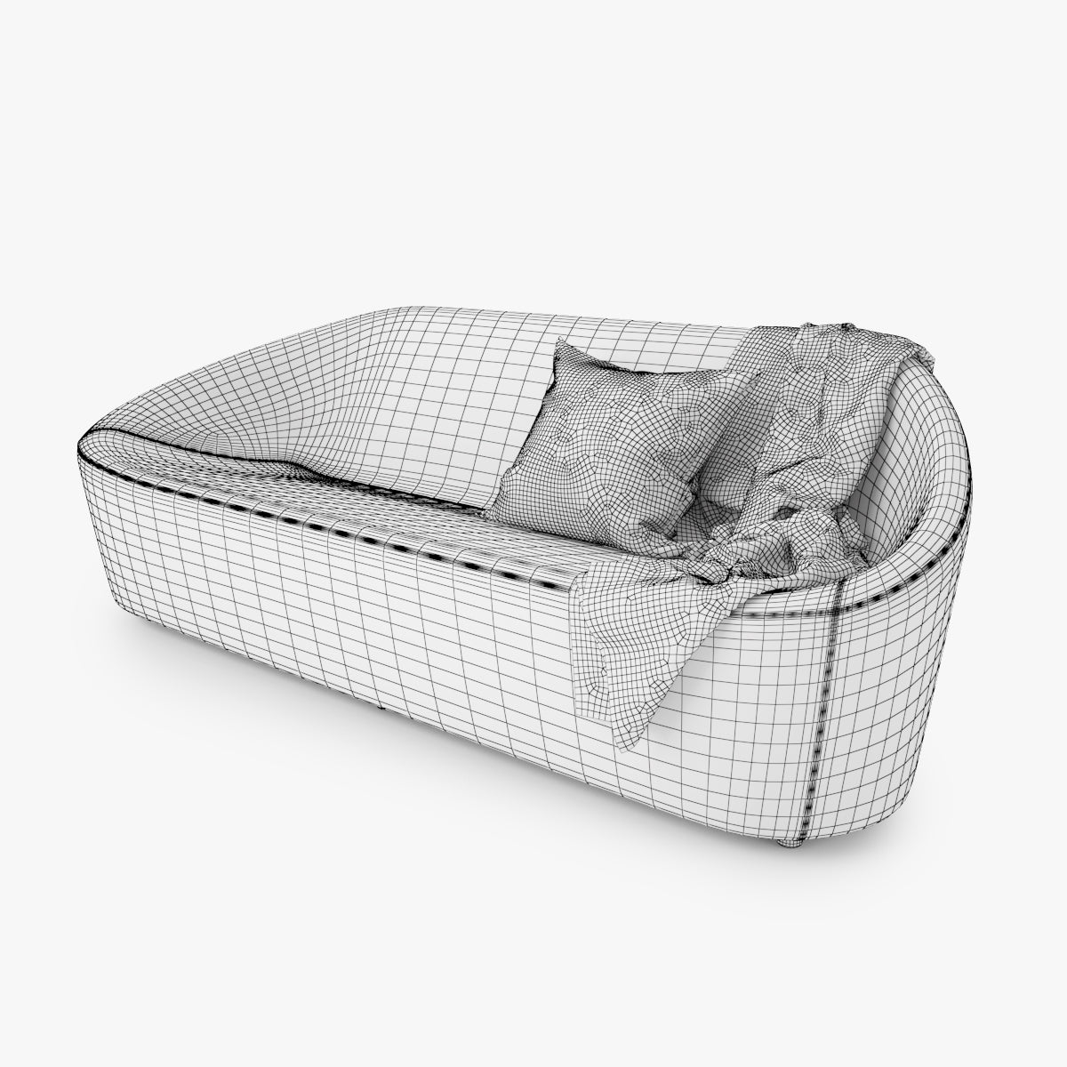 FREE Zanotta Club Sofa and Armchair 3D Model