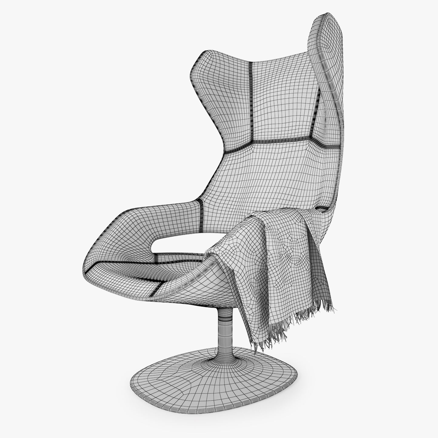 Zanotta Evolution Armchair 3D Model