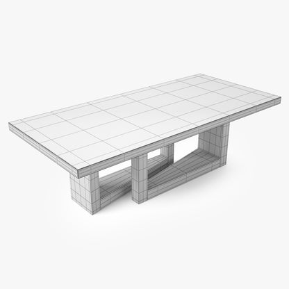 Altura Furniture Oblique Table 3D Model