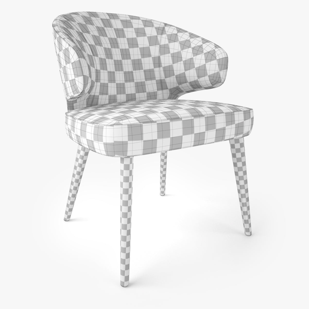 FREE Modern Dining Armchair 3D Model