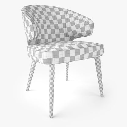 FREE Modern Dining Chair and Armchair 3D Model