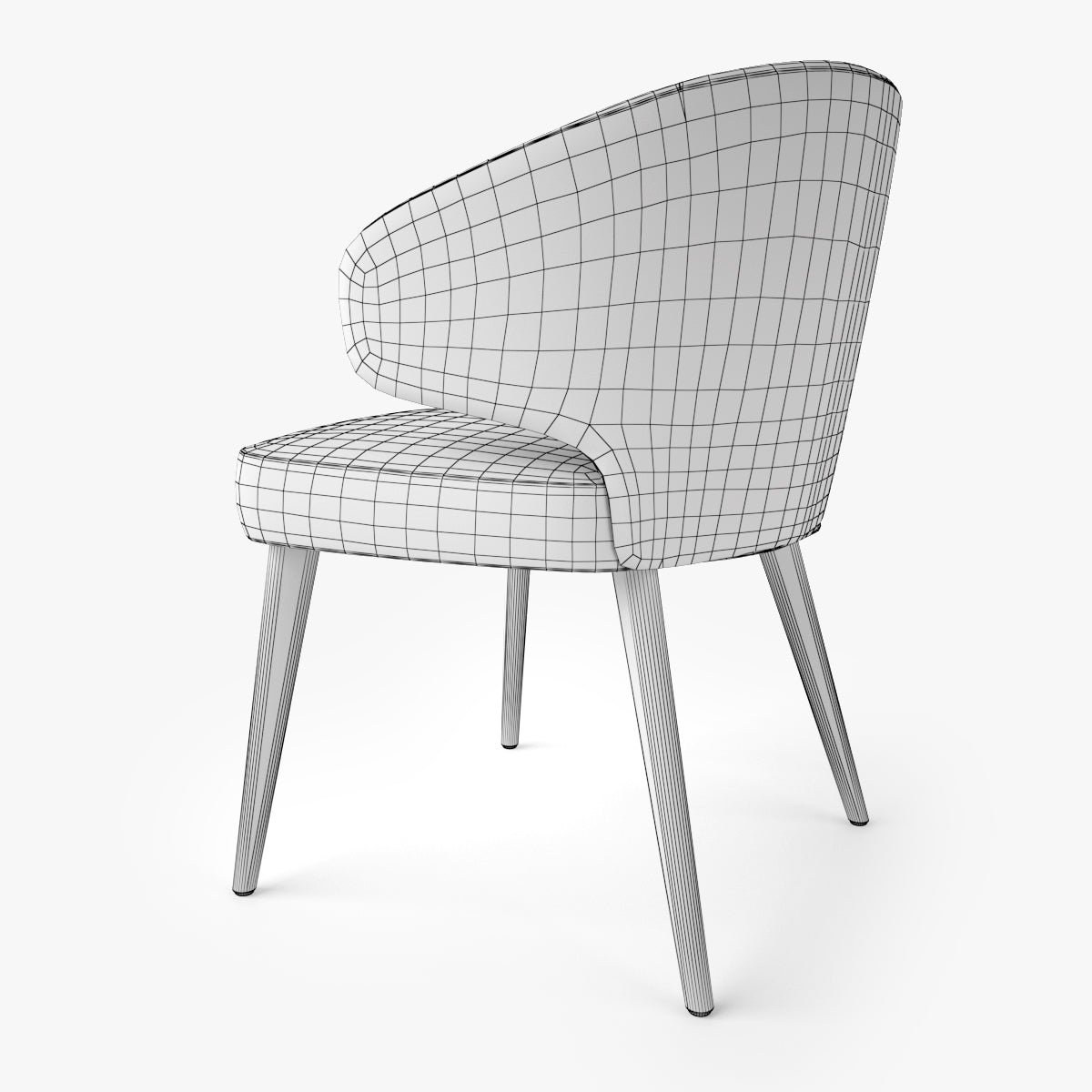 FREE Modern Dining Chair and Armchair 3D Model