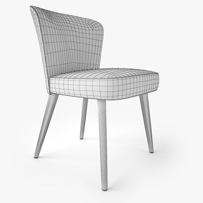 FREE Modern Dining Chair and Armchair 3D Model