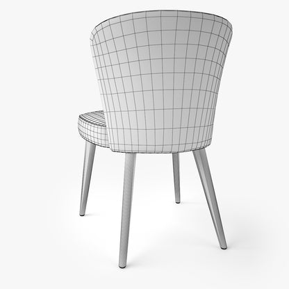 FREE Modern Dining Chair and Armchair 3D Model