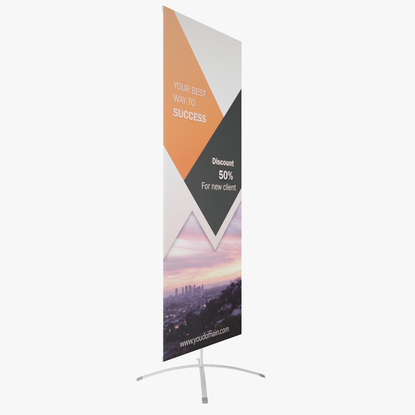 Banner Stand Easy Flex 3D Model