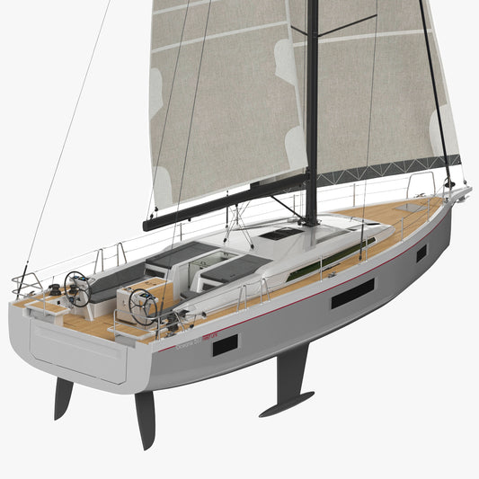 Beneteau Oceanis 51.1 Sailing Yacht 3D Model