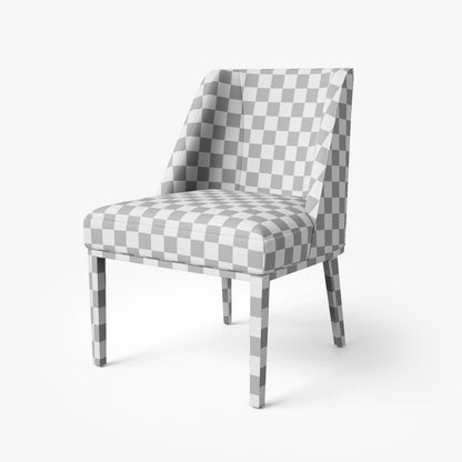 Bright Chair - Eno Side Chair with High Back 3D Model