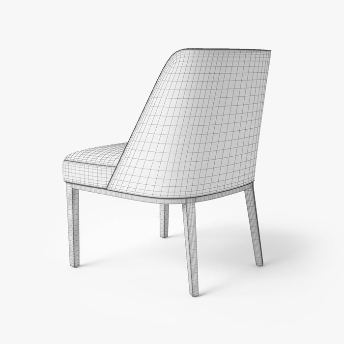 Bright Chair - Eno Side Chair with High Back 3D Model