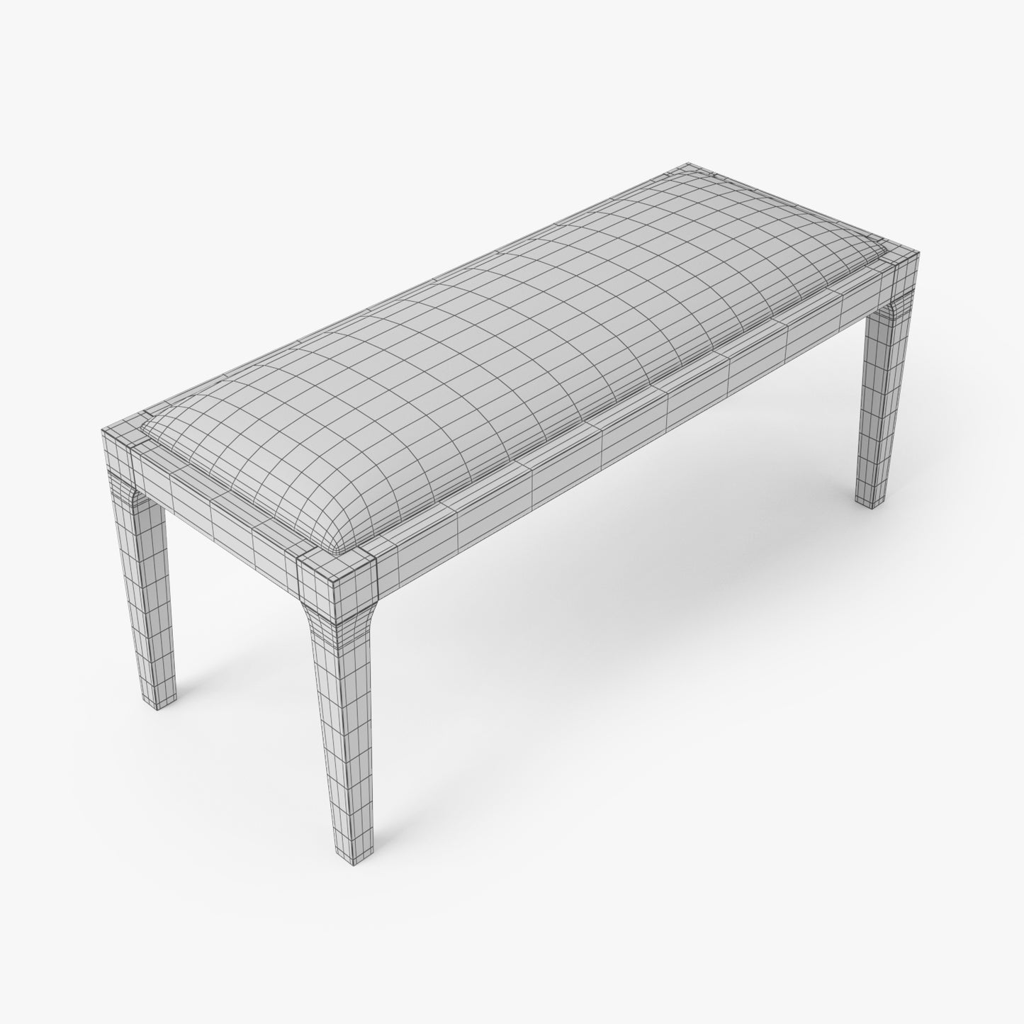 Brownstone Furniture Messina Bench 3D Model