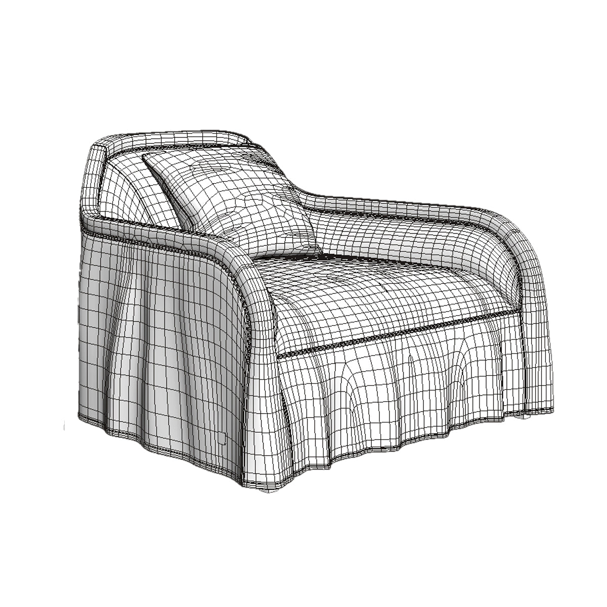 FREE Busnelli Arpege Sofa and Armchair 3D Model