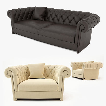 FREE Busnelli Jadore Sofa and Armchair 3D Model