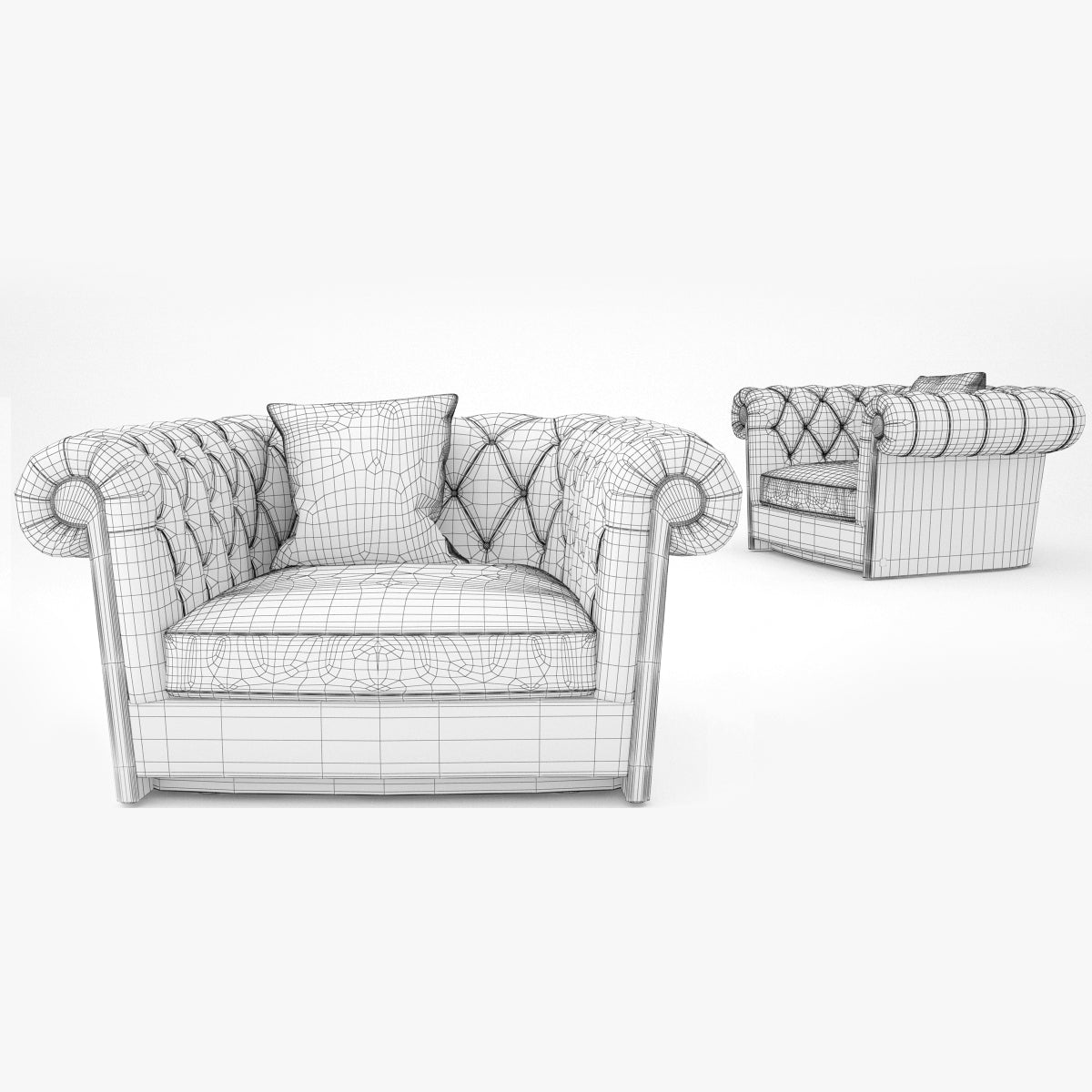 FREE Busnelli Jadore Sofa and Armchair 3D Model