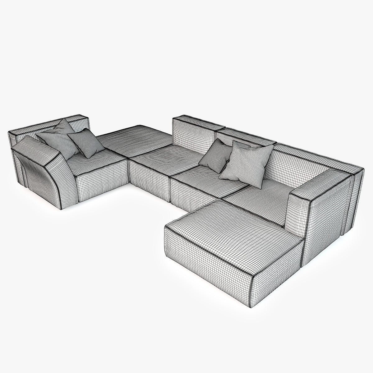 Calia Italia Richard Modular Sofa 3D Model