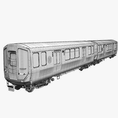 Chicago CTA Train 7000 Series 3D Model