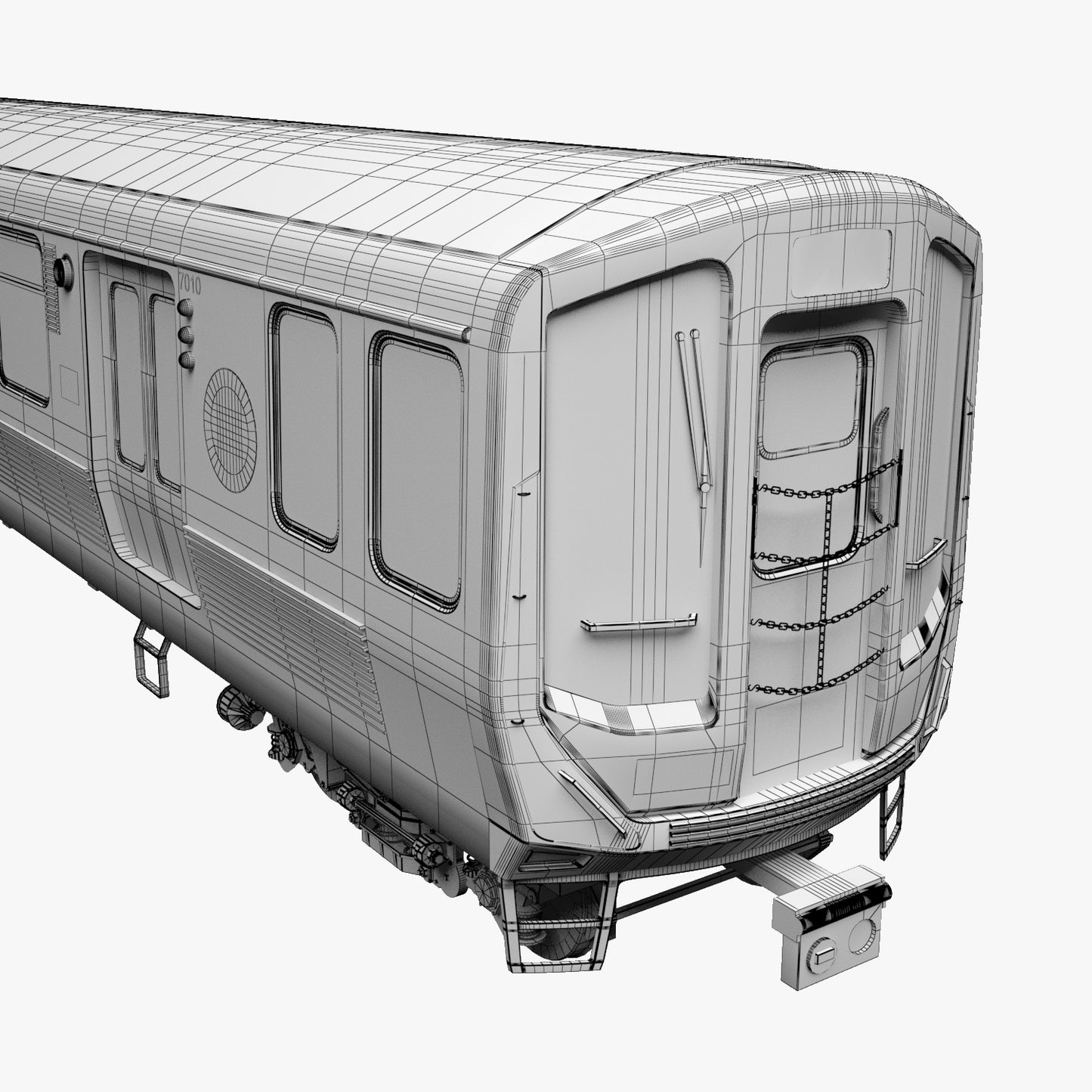 Chicago CTA Train 7000 Series 3D Model