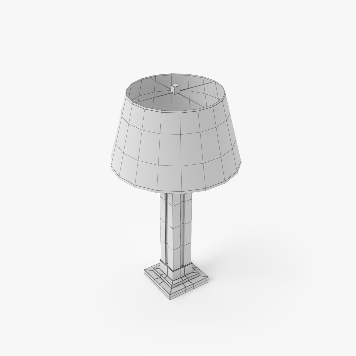 FREE City Lights Detroit - Wright Table Lamp 3D Model