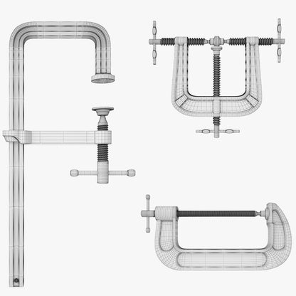 Industrial Tools Kit Collection 3D Model