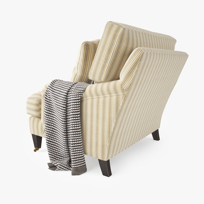 Crate and Barrel Essex Chair and Ottoman 3D Model