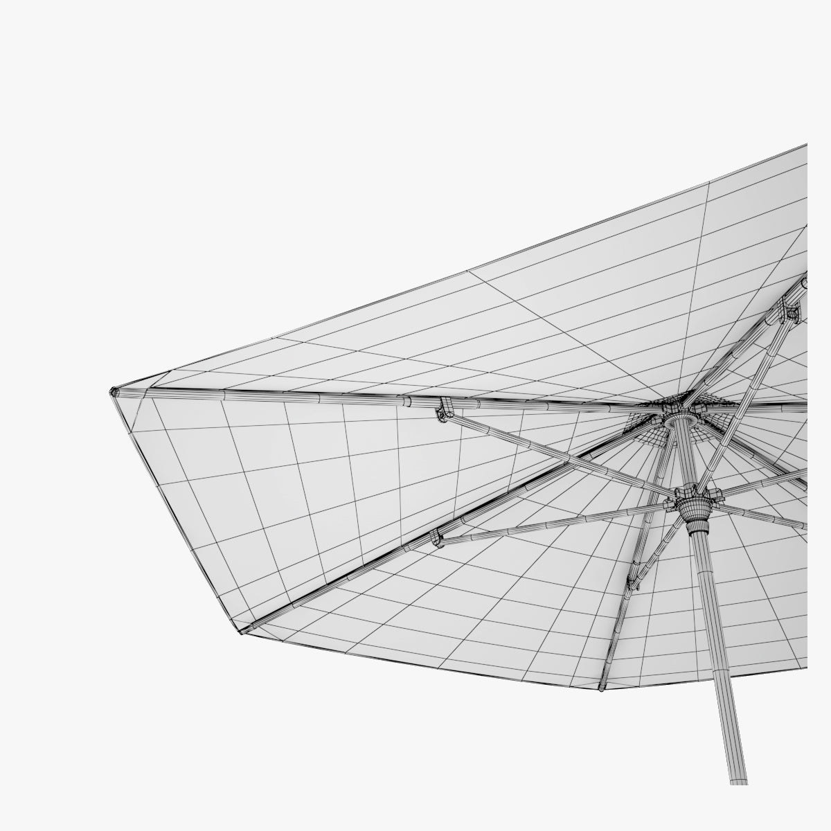 FREE Dedon Parasol Hexagon 3D Model