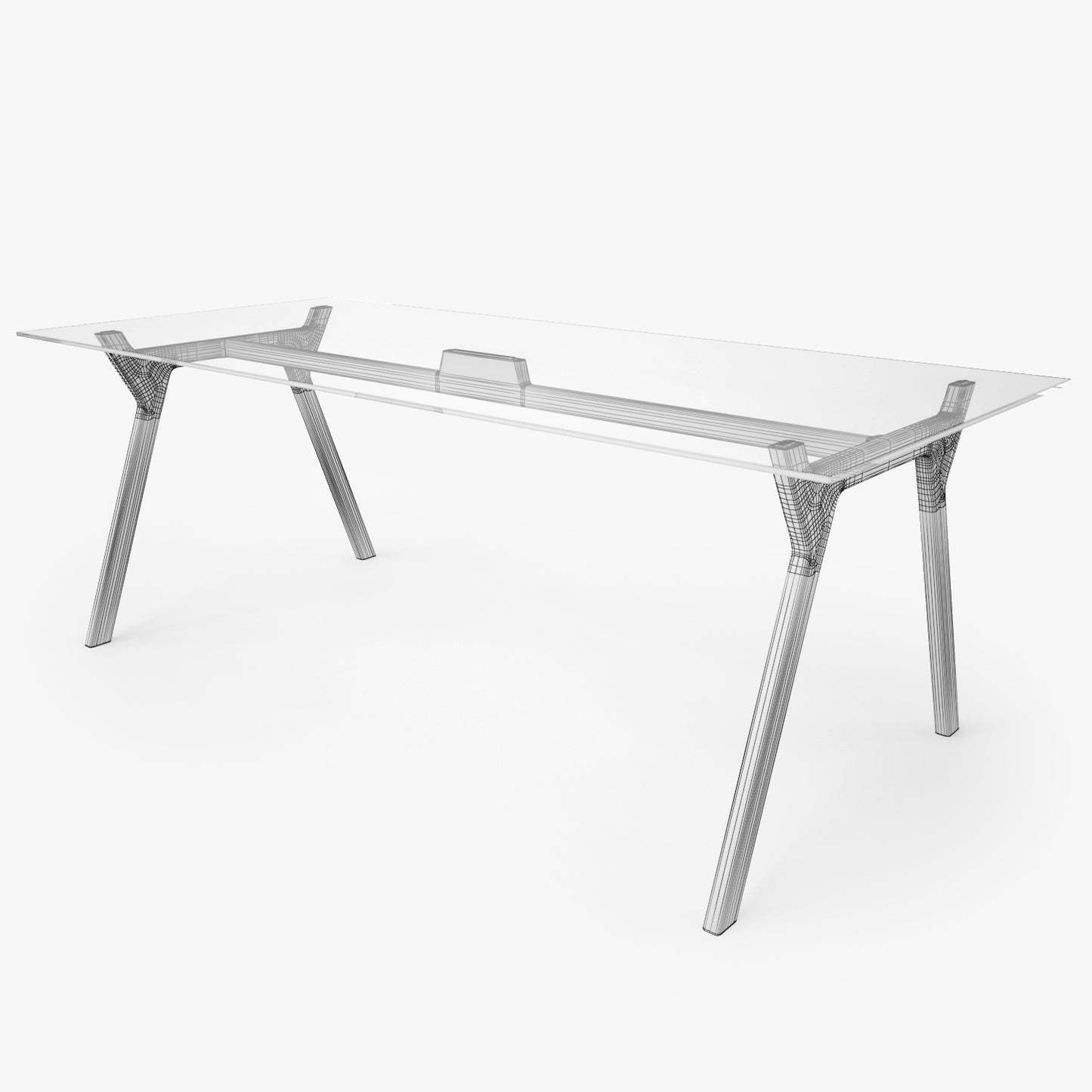 Delupo Dining Y-Table 3D Model