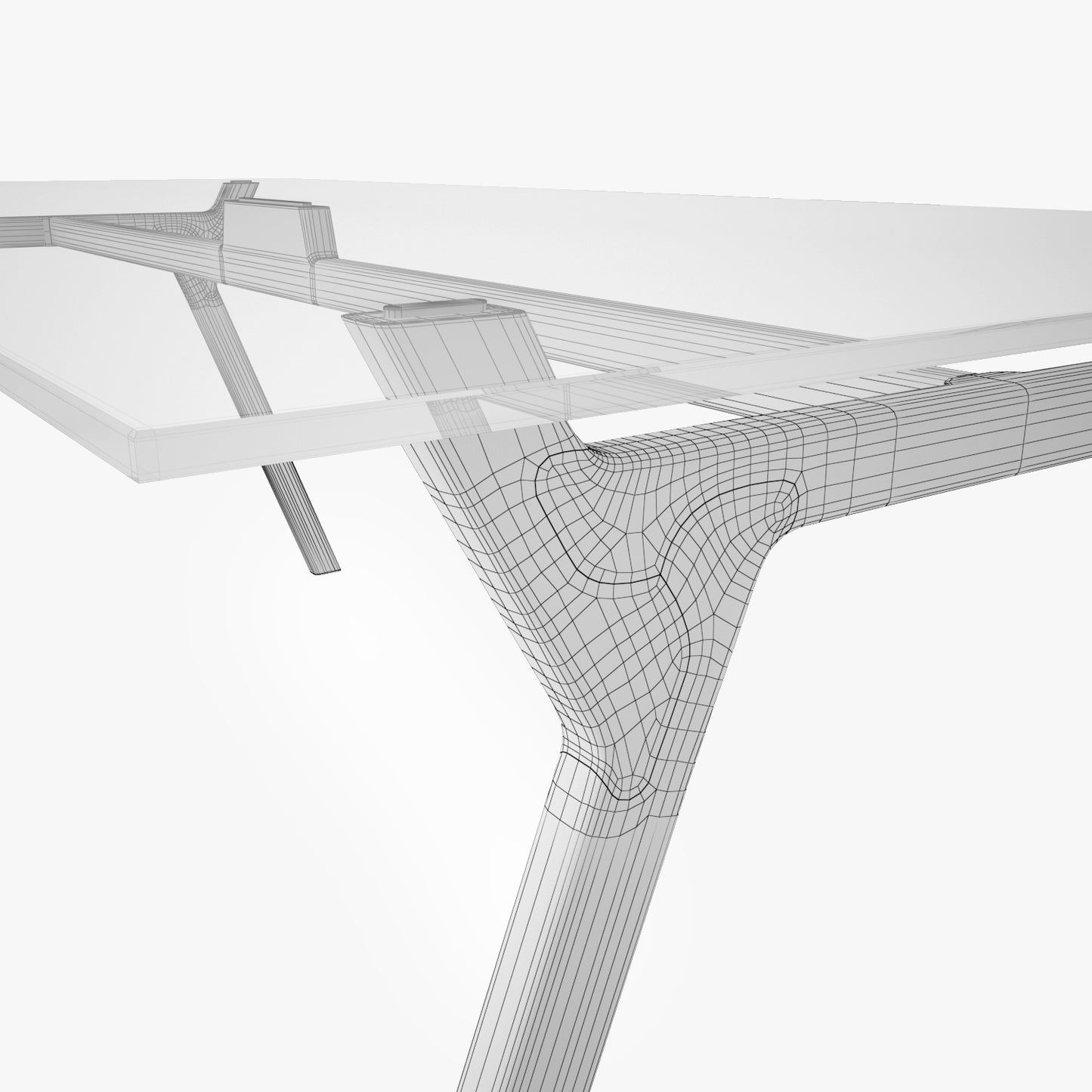 Delupo Dining Y-Table 3D Model