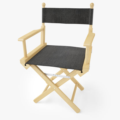 Directors Chair Natural Wood 3D Model