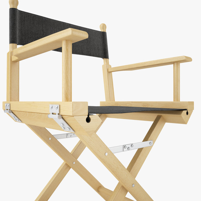 Directors Chair Natural Wood 3D Model