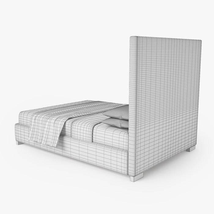 Eastern King Bed 3D Model