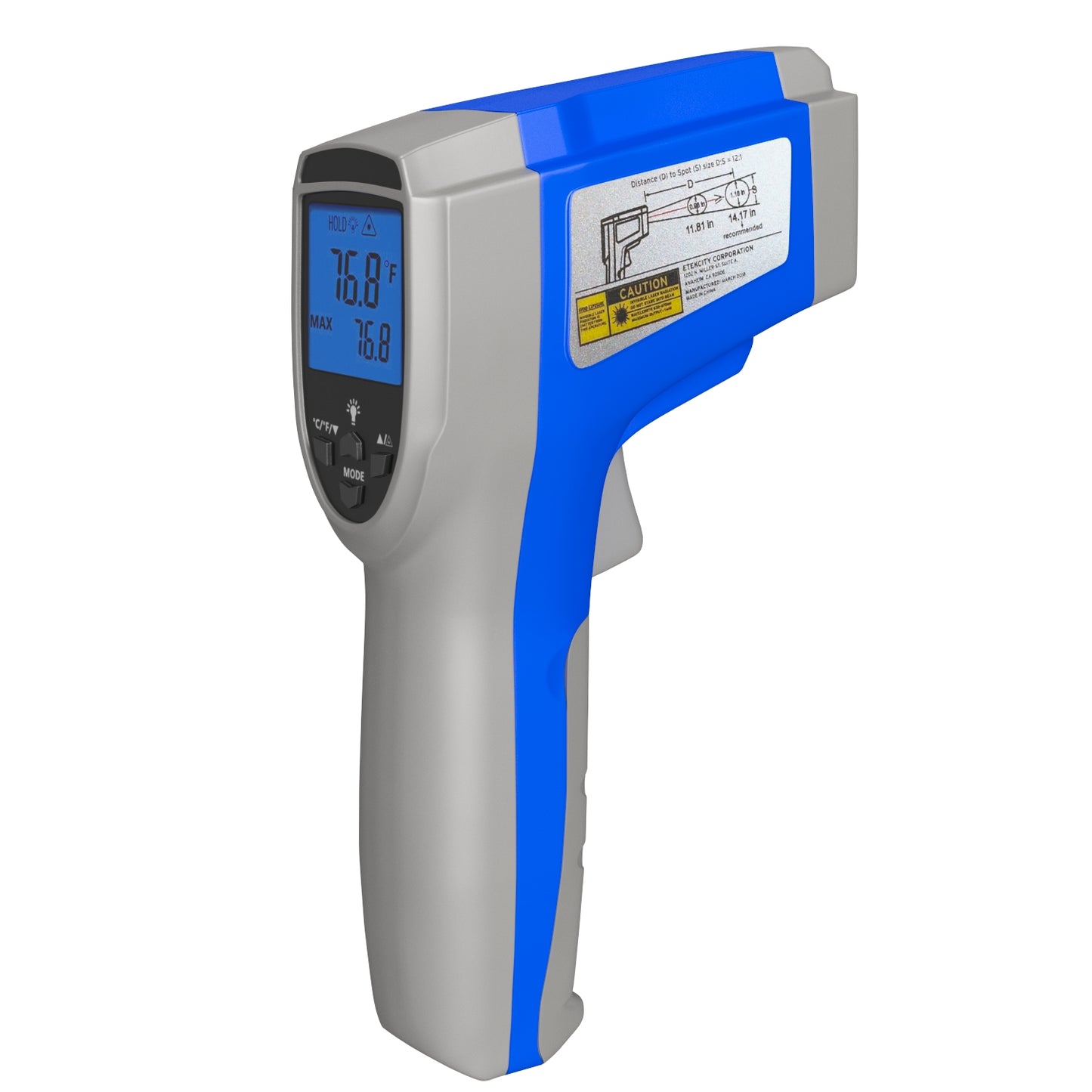 Etekcity 1022 Digital Laser Infrared Thermometer 3D Model