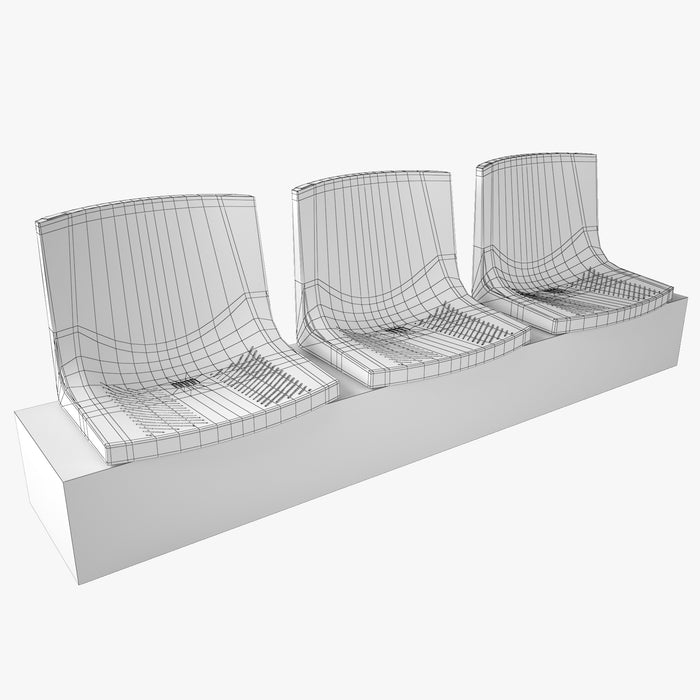 Figueras 200 Stadium Seating Chair 3D Model