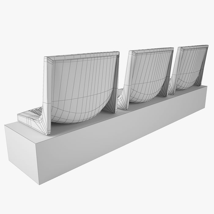 Figueras 200 Stadium Seating Chair 3D Model