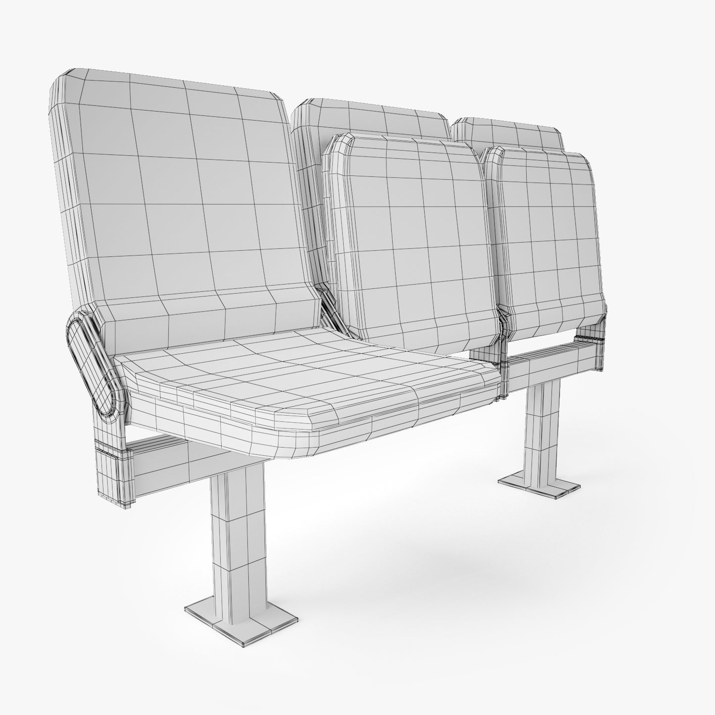 Figueras 800 Compac Auditorium Seating 3D Model