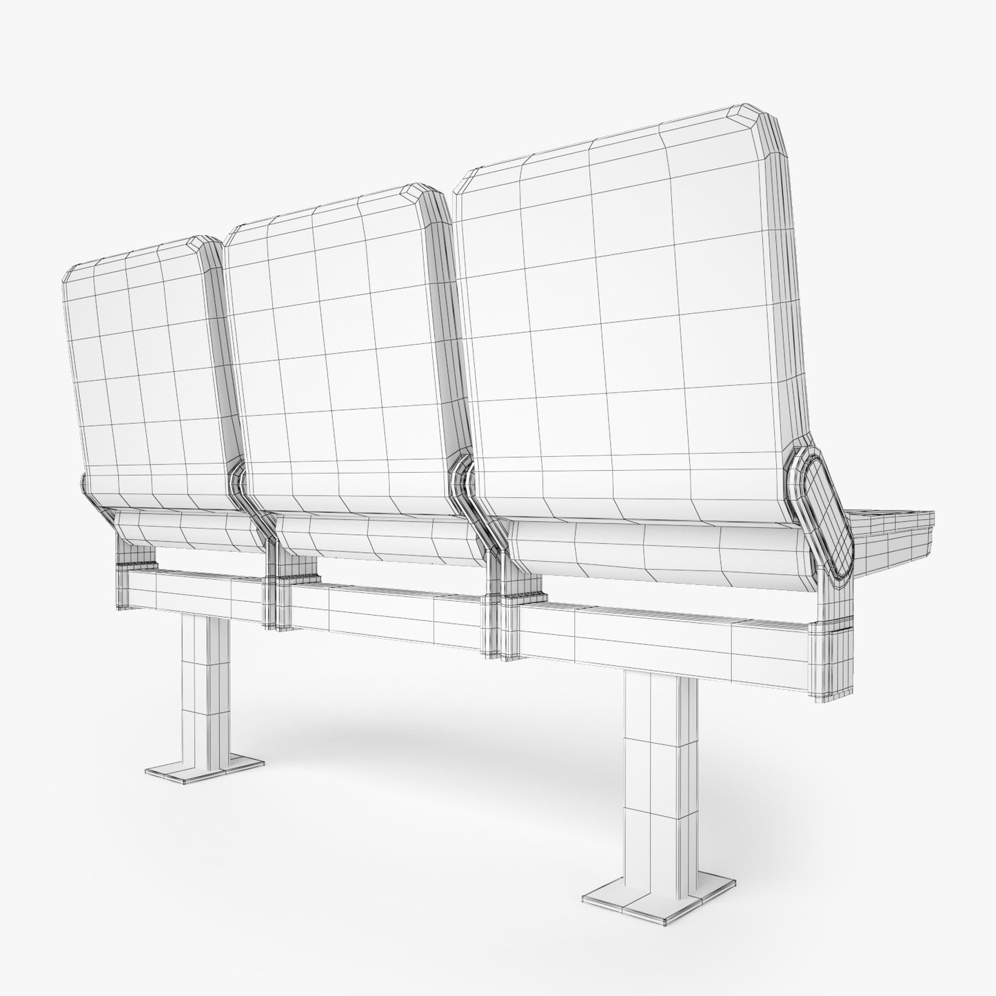 Figueras 800 Compac Auditorium Seating 3D Model