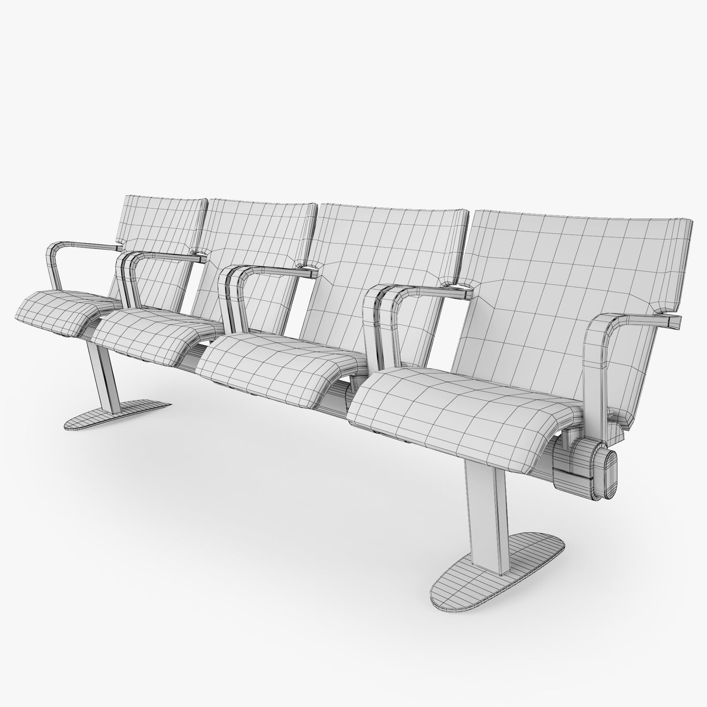 FREE Waiting Chair 3D Model