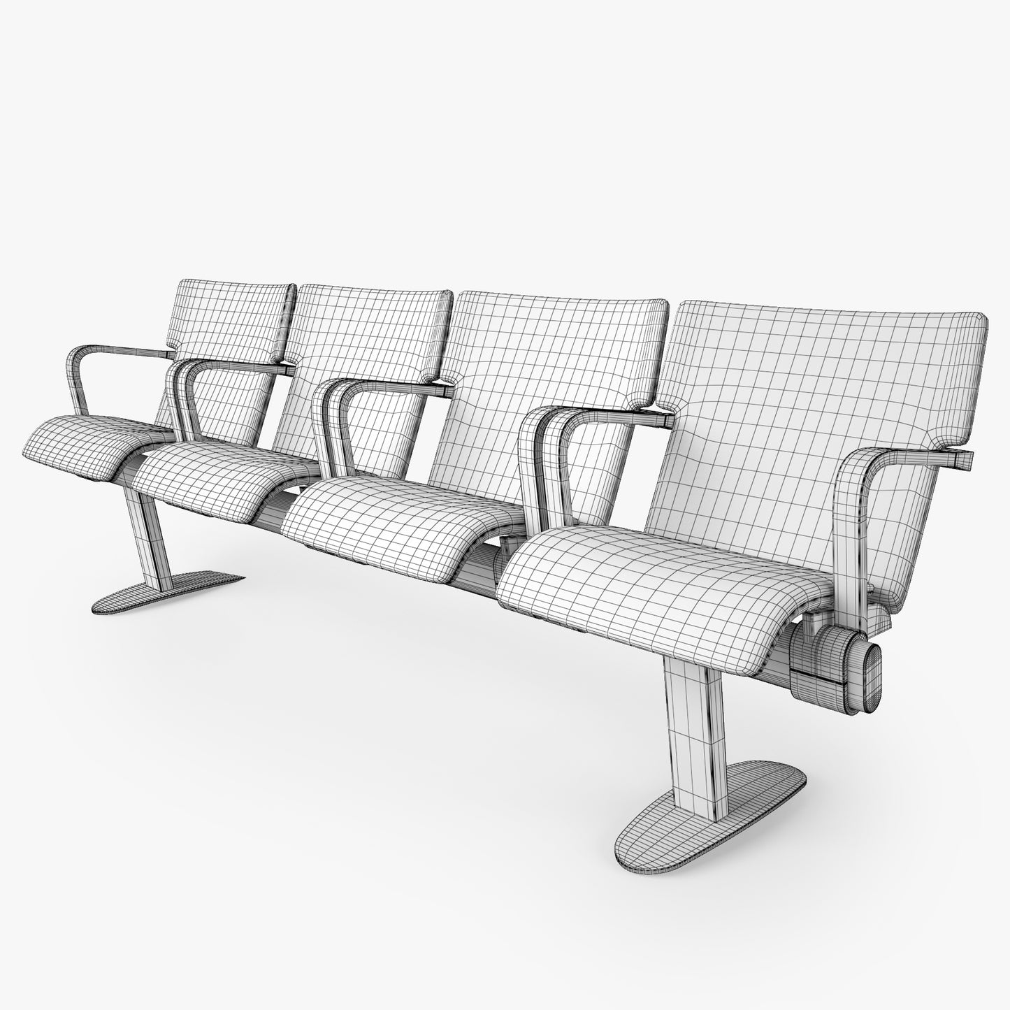 FREE Waiting Chair 3D Model