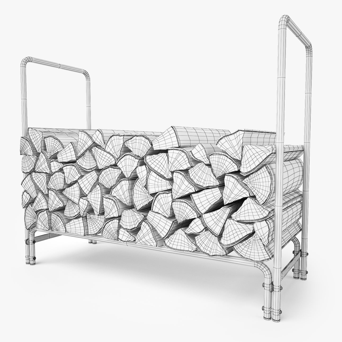 Firewood Rack for Fireplaces 3D Model