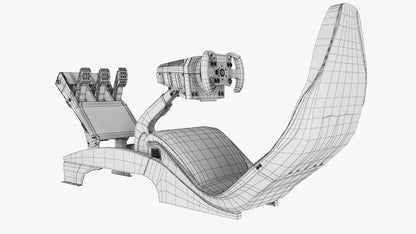 Formula 1 Racing Game Simulator Seat Collection 3D Model