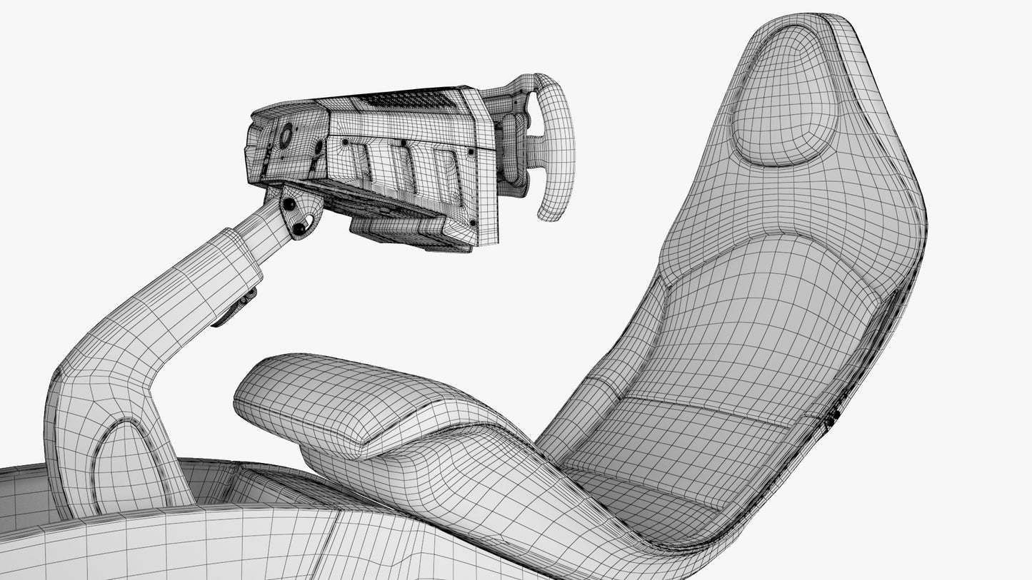 Formula 1 Racing Game Simulator Seat Collection 3D Model