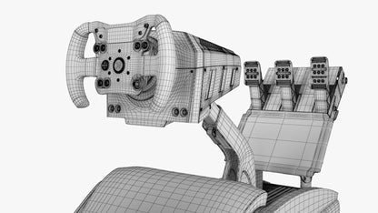 Formula 1 Racing Game Simulator Seat Collection 3D Model