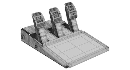 Formula 1 Racing Game Simulator Seat Collection 3D Model